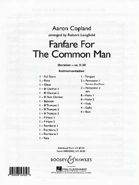 Illustration de Fanfare for the common man, version pour orchestre de jeunes