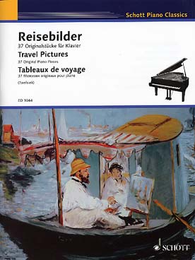 Illustration de TABLEAUX DE VOYAGE : voyage pianistique  en 37 morceaux (sél. Monika Twelsiek)