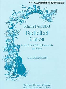Illustration pachelbel canon pour 2 ou 3 instruments