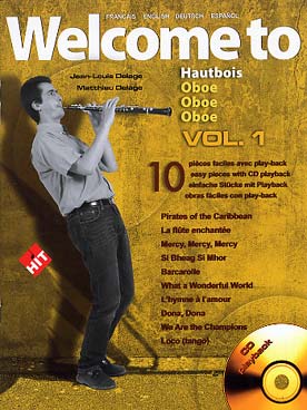 Illustration de WELCOME TO : classique, rock, musique de film, traditionnel, arr. JL/M Delage avec CD play-along - Vol. 1 : 10 pièces faciles