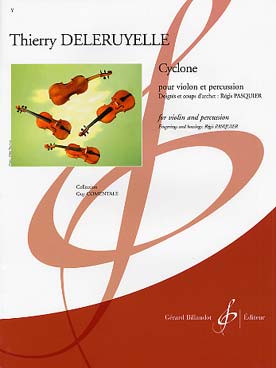 Illustration deleruyelle cyclone violon et percussion