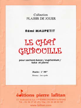 Illustration de Le Chat Gribouille pour tuba ou saxhorn