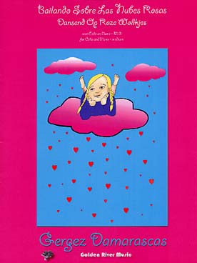 Illustration de Bailando sobre las nubes rosas