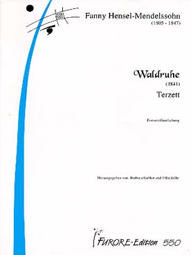 Illustration de Waldruhe, trio pour SAT/A2 et piano