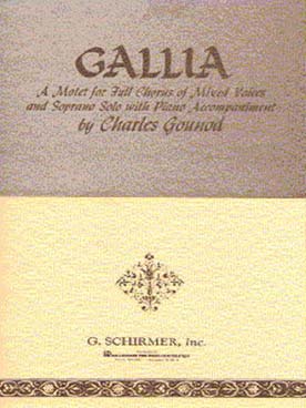 Illustration de Gallia pour soprano, SATB et piano