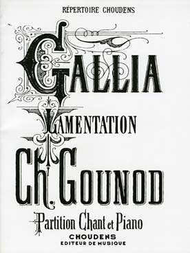 Illustration de Gallia, lamentation (texte en français et latin)