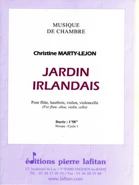 Illustration de Jardin irlandais pour flûte, hautbois, violon et violoncelle