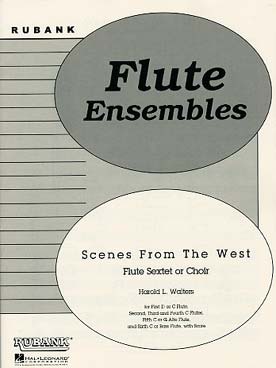 Illustration de SCENES FROM THE WEST pour 6 flûtes