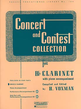 Illustration de Concert and contest collection pour clarinette
