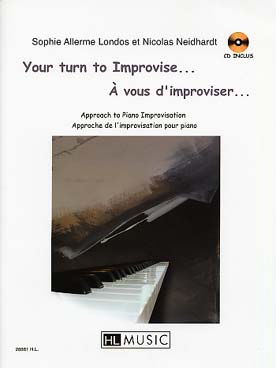 Illustration de A vous d'improviser... approche de l'improvisation au piano, avec CD d'écoute