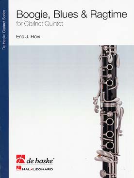 Illustration de Boogie, blues & ragtime pour quintette de clarinettes (4 clar. si b et clar. basse)