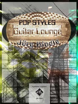 Illustration kindle pop styles guitar lounge