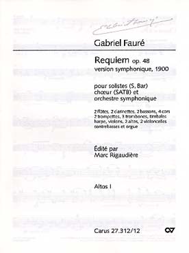 Illustration de Requiem op. 48 SATB Alto 1