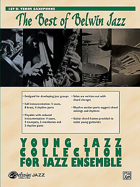 Illustration de BEST OF BELWIN JAZZ YOUNG ENSEMBLE saxophone tenor 1
