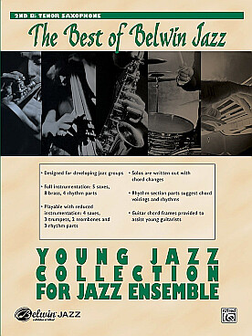 Illustration de BEST OF BELWIN JAZZ YOUNG ENSEMBLE saxophone tenor 2