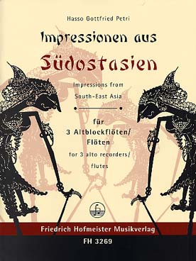 Illustration de Impressionen aus Südostasien pour 3 flûtes à bec ou flûtes traversières
