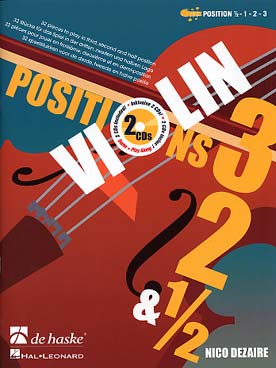 Illustration dezaire violin position 3, 2 & 1/2