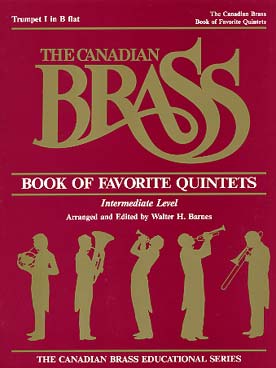 Illustration de CANADIAN BRASS BOOK OF FAVORITE QUINTETS niveau élémentaire - trompette 1