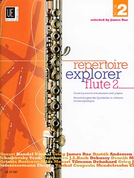 Illustration de REPERTOIRE EXPLORER FLUTE, pièces progressives tous styles avec et sans piano (sél. James Rae) - Vol. 2