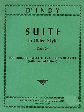 Illustration de Suite en ré op. 24 dans le style ancien pour trompette, 2 flûtes et cordes