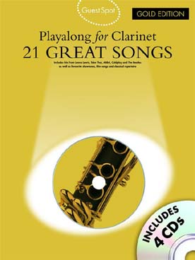 Illustration de GUEST SPOT : arrangements de thèmes célèbres - Gold edition 21 Great songs