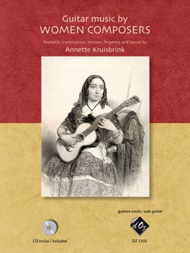 Illustration de GUITAR MUSIC by WOMEN COMPOSERS (musique pour guitare de femmes compositeurs), sél. Kruisbrink avec CD d'écoute