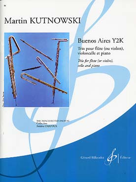 Illustration de Buenos Aires Y2K pour flûte (ou violon), violoncelle et piano