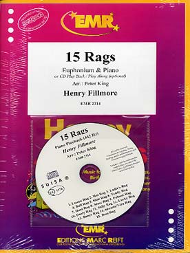 Illustration de 15 Rags (tr. King) avec CD play-along - Euphonium et piano
