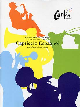 Illustration de Capriccio espagnol, tr. Carlin pour sextuor ou chœur de clarinettes