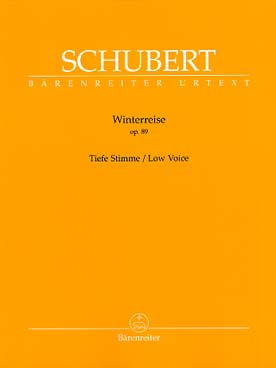 Illustration de Winterreise (le voyage d'hiver) op. 89 D 911 - Voix basse