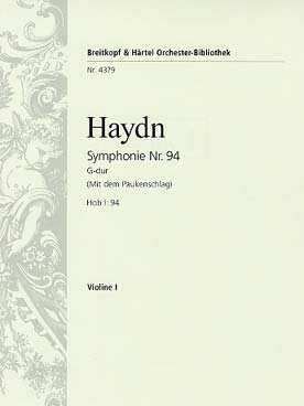 Illustration haydn symphonie n°  94 violon 1