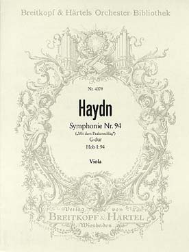 Illustration haydn symphonie n°  94 alto