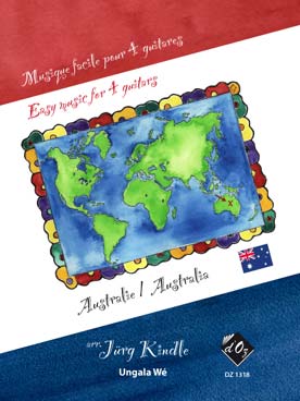 Illustration de MUSIQUE FACILE POUR 4 GUITARES - Australie : Ungala Wé de Jurg Kindle