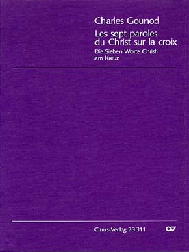 Illustration de 7 Paroles du Christ Chœur SATB et piano ou orgue
