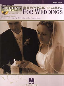 Illustration de SERVICE MUSIC FOR WEDDINGS : 10 morceaux célèbres avec CD d'écoute