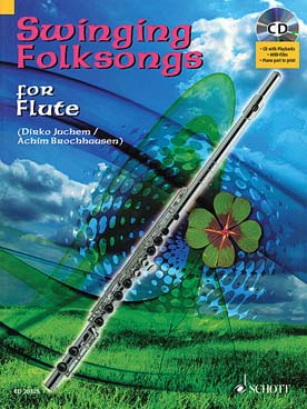 Illustration swinging folksongs flute + cd