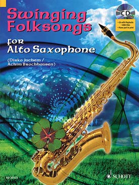 Illustration swinging folksongs saxophone + cd