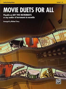 Illustration movie duets for all violoncelle/ctrbsse