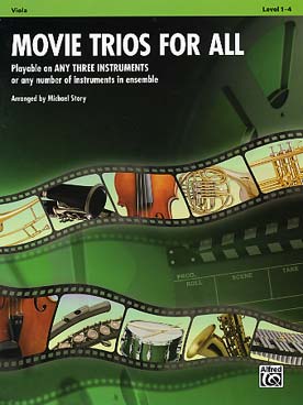Illustration de MOVIE TRIOS FOR ALL : 15 arrangements de Michael Story pour 3 altos