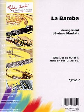 Illustration de La BAMBA, tr. Naulais pour quatuor de flûtes et flûte en sol