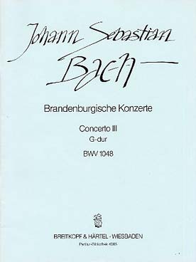 Illustration bach js concerto n° 3 bwv 1047 cond