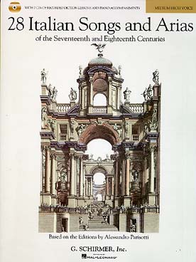 Illustration de 28 ITALIAN SONGS AND ARIAS of the 17/18 century - Voix élevée/moyenne