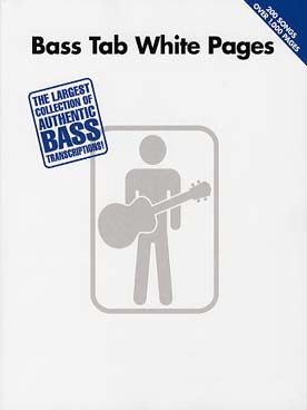 Illustration bass tab white pages