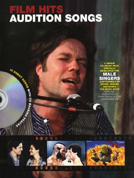 Illustration de AUDITION SONGS FOR MALE SINGERS - Film Hits (P/V/G)