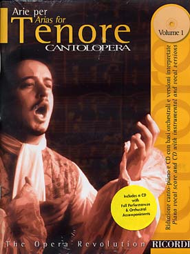Illustration de ARIAS POUR TÉNOR - Vol. 1 : Donizetti - Rossini - Verdi - Ponchielli - Mozart - Puccini