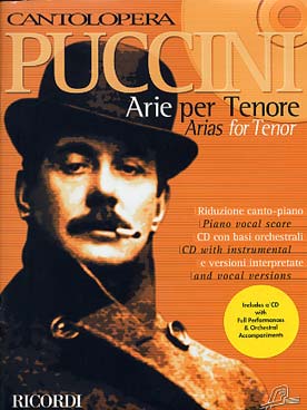 Illustration puccini arias pour tenor avec cd