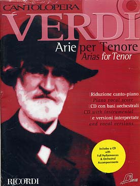 Illustration verdi arias pour tenor vol. 1 avec cd