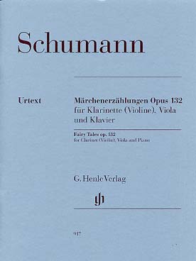 Illustration de Märchenerzählungen op. 132 pour  clarinette (ou violon), alto et piano