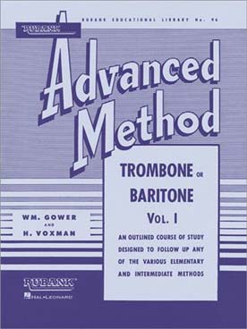 Illustration de Advanced method (trombone/baryton/ euphonium) - Vol. 1
