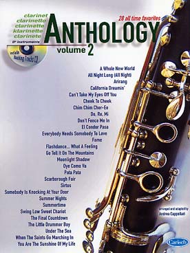 Illustration de ANTHOLOGY : arr. de thèmes célèbres par A. Cappellari, avec CD play-along - Vol. 2 : 27 arrangements